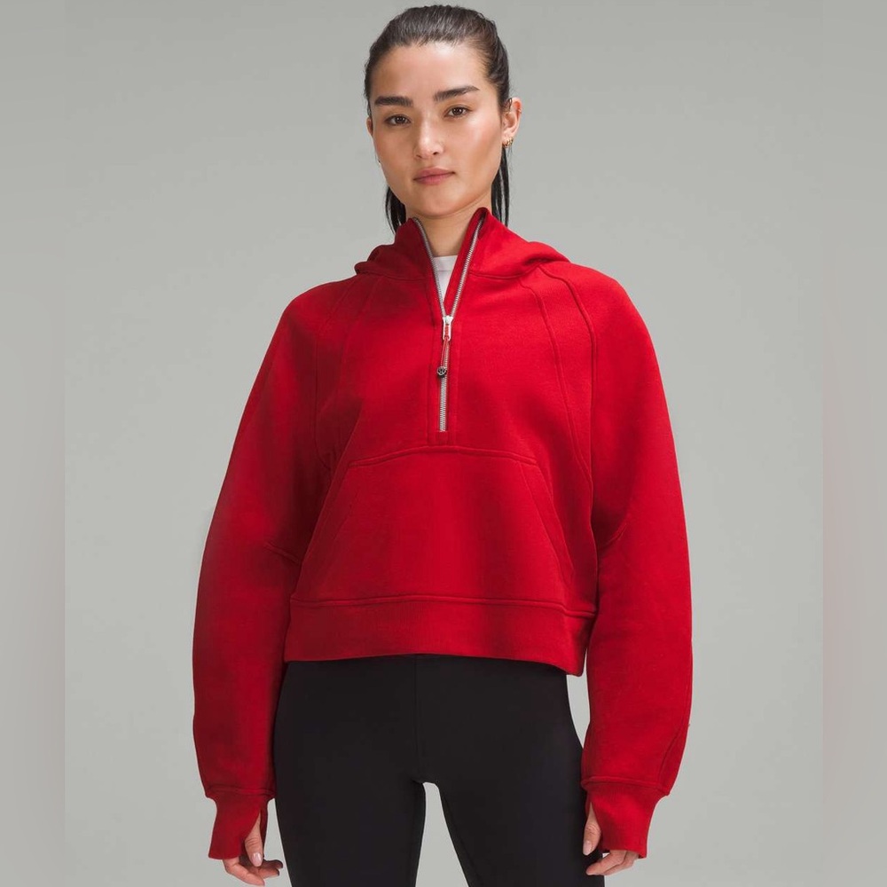 Lululemon Dark Red Scuba Quarter Zip